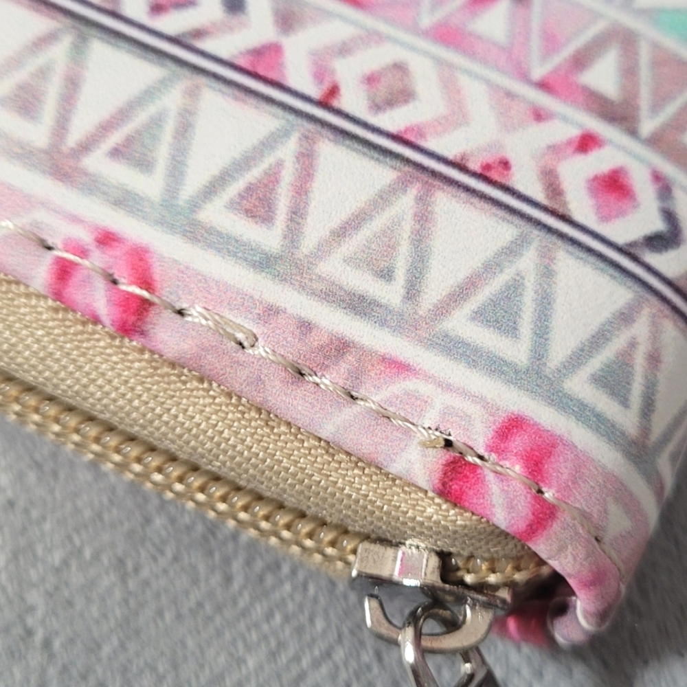 Patterned Zip-Around Wallet - Picture 15 of 16